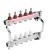 Collector Group ONDO, 1 "X3/4", 5 outputs, with consumables, stainless steel