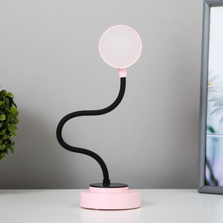 Table lamp "Ears" LED 3 modes 2W USB pink 6x12x37 cm Risalux-5