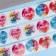 Stickers for colors and gifts "Thank you for the order", 4.4 x 4.4 cm, set 252 pcs.