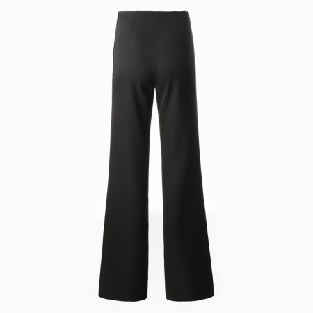 Women's pants minku: classic, black color, size 48-10