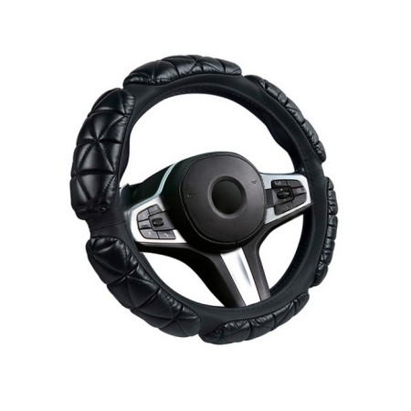 Carfashion Balloon steering wheel, size l, black/black