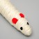 Sizalia "long mouse", 14.5 cm, white toy