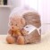 Soft toy with a plaid "Mishutka"