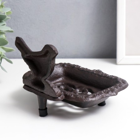 Souvenir Cast iron soap "bird" 9x11x15 cm-1