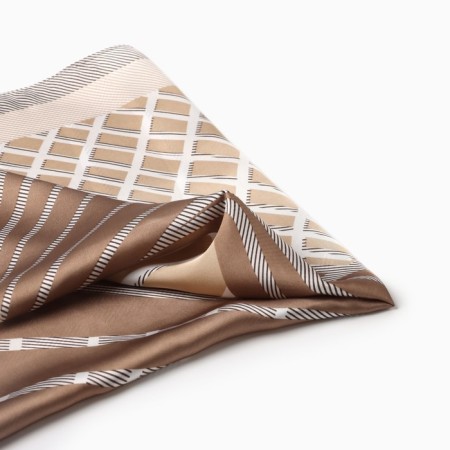 Women's scarf minku rr 70*70 cm, col. brown-1
