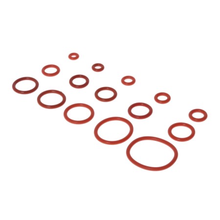 Sealing ring, 15 types, thickness 2.4 mm, set 250 pcs