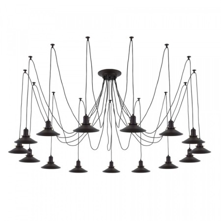 Suspended Citilux “Edison” CL451152, 15x75W, E27, Black Color Black-5