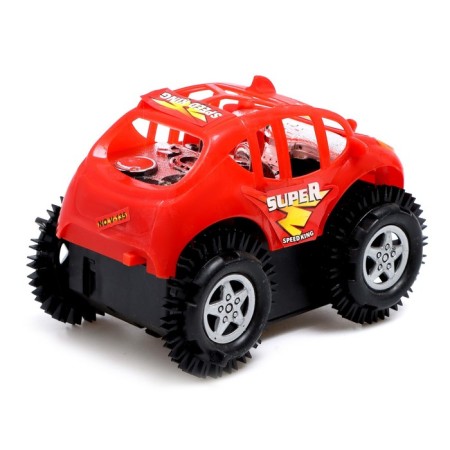Drive jeep "Tricky", works on batteries, red color-2