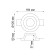 YESO lamp, 50 W, GU10, white color, D = 122mm