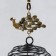 Wind Music Metal "Peacock and Leafers" 5 bells for bronze 46 cm