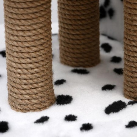House for cats with a clamp "two -level", 72 x 37 x 110 cm, jute, Dalmatian-9