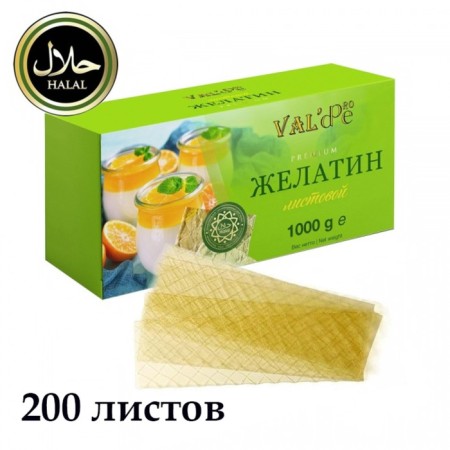 Gelatin leaf Val’s 180+Bloom, 1 kg