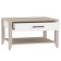 Journal table 16, 800 × 600 × 453 mm, white color / Blackwood satin