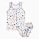 A set for a boy (T -shirt, panties), gray color, height 122 cm