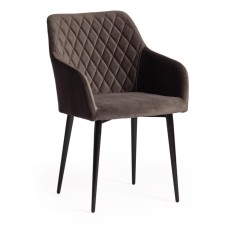 Bremo Mod chair. 708 fabric/metal, 58x55x83cm, dark gray 14/black