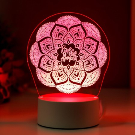 Light "pattern" Led RGB from the network 9.5x13x17 cm Risalux-4