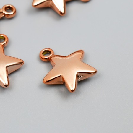 Decor for creativity plastic for metal "Golden Star" set 10 pcs 2.3x1.9x0.6 cm-2