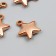 Decor for creativity plastic for metal "Golden Star" set 10 pcs 2.3x1.9x0.6 cm
