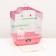 Poultry cell is equipped BD-1/4F, 30 x 23 x 39 cm, pink
