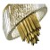 Ceiling Ceiling ST LUCE. SL1635.302.09. Nari. 9x40 watts, E14, 55x55x54 cm, brass color