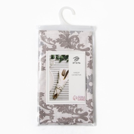 Set of napkins Ethel "Classic" 30x40cm-2pcs., 100% HL, Rogozhka 186 g/m2-10