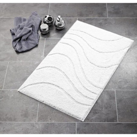 Bathroom mat, La Ola rooms, white color-1