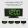 Electronic desktop watches, thermometer, calendar, USB, 17 x 9.5 cm, 3AAA