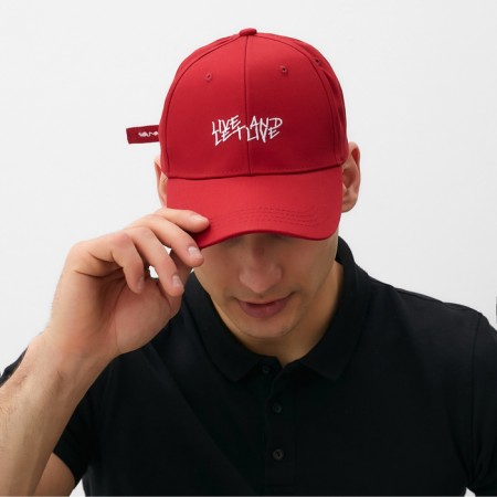 Minaku baseball cap, red color, size 56-58-3
