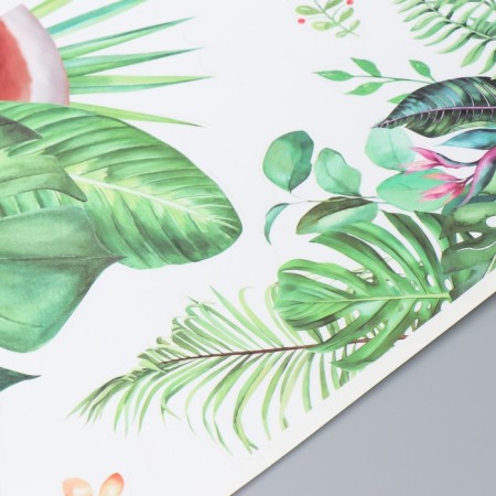 Sticker Plastic Interior color "Beasts sleep in leaves" 60x90 cm-2