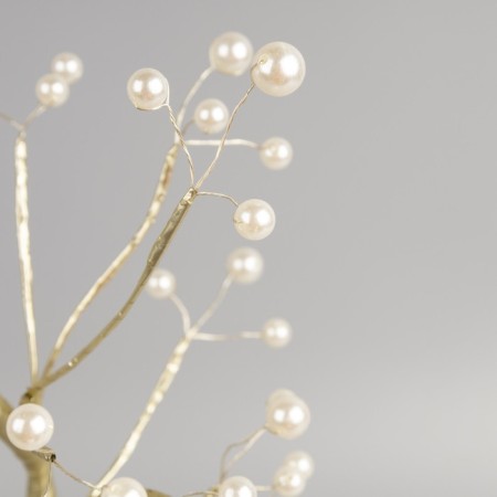 LED bush "Golden pearls" 45 cm, 36 LED, constant glow, AAX3 batteries (not in the kit), USB, glow warm white-2
