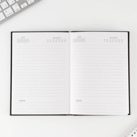 Gift set "23.02": Diary A5 80 sheets, PVC passport cover and Plastic pen.-4
