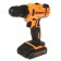 Drill-shuruvret battery. WHICH DA-18L-2K, 18 V, 2x2 Ah, 1400 rpm, 45 nm, bits-6 pcs., Case