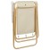 Folding chair, 47 x 52 x 75 cm, up to 100 kg, beige color