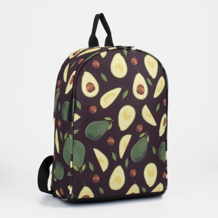 School backpack "Avocado", 27x14x38, lightning department, n/pocket, black color-3