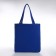 Shoper bag without fastening, from textiles, blue color