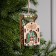 Christmas tree toy "Sani with Santa Claus and Machine", from batteries, glow of RGB