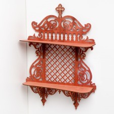 Decorative shelf, red tree, 53x38x12.5 cm
