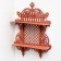 Decorative shelf, red tree, 53x38x12.5 cm