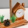 Table lamp with a clock "House" E14 15W 19x18x35 cm