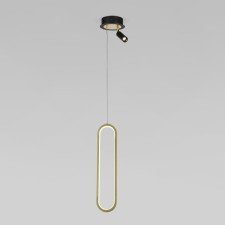 Suspendor of the suspended Eurosvet spire 90269/1, LED, 17.1 W, 4200K, 1102LM, 140x140 mm, color gold, black