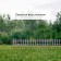 Decorative fence, 25 × 180 cm, 5 sections, plastic, lilac "classics"