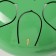 Musical instrument glucophone, green, 8 petals, 15 x 9 cm