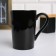 Ceramic mug “Father Example in everything”, 400 ml, with a spoon and lid, white color