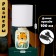 Board lamp with lampshade Risalux "Tiger" Children's, E14, 40 W, Green, 13 × 13 × 27 cm