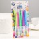Candles for the cake "Neon", 10 pcs, multi -colored, 14 cm
