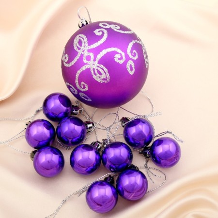 Set of balls plastic 11 pcs "Gloria Venzel" Lilac