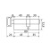 The cylinder mechanism standard Max, 80 mm (35x45V), 5 keys, key/turntable, matte gold 1066395