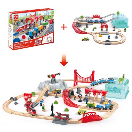 Game set of the railway "City train"-3