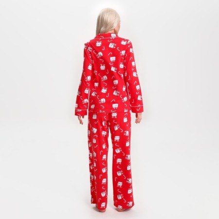 Pajama New Year's Women (shirt and trousers) KAFTAN CATS, size 52-54-2