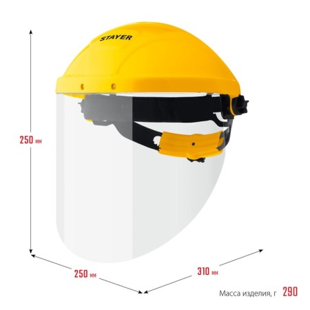 Protective shield Stayer 11081_z01, polycarbonate 1 mm, shock -resistant screen 220 x 315 mm-4